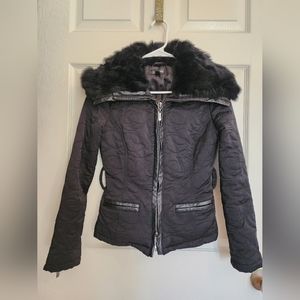 BEBE black zipper jacket